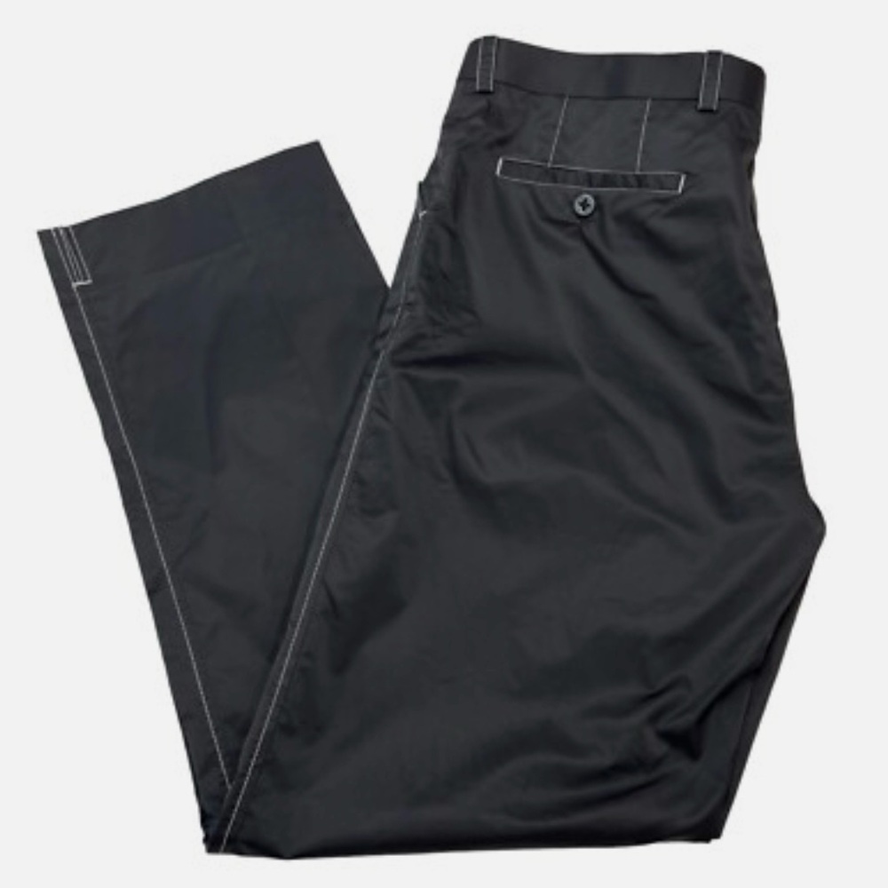 ARISTO EIGHTEEN Reno Golf Pants Black Straight Leg Warm Windbreaker Men’s 37x31